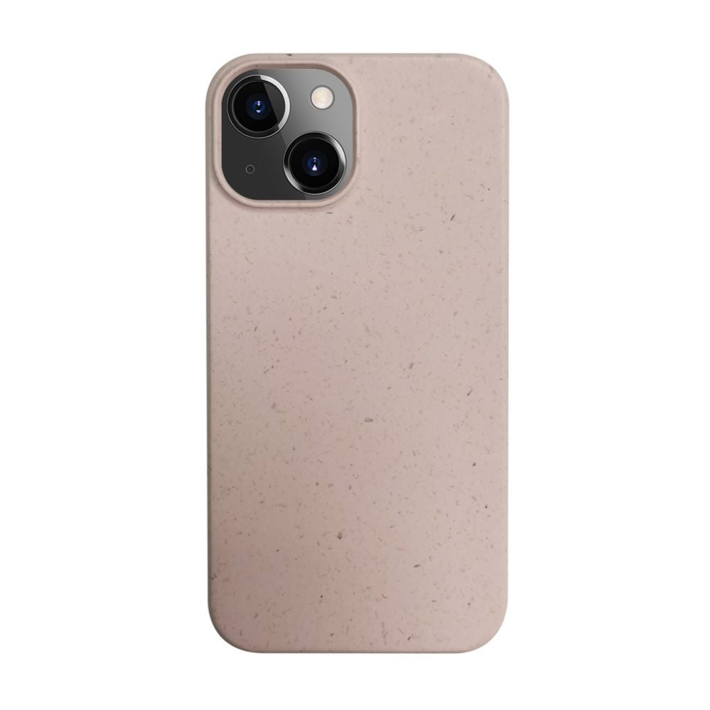 Tagakaaned iLike Apple iPhone 14 Silicone plastic case Eco Print Design Beige