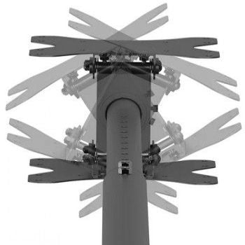 Кронштейн для телевизора NEOMOUNTS BY NEWSTAR  NEOMOUNTS BACK-TO-BACK SCREEN CEILING MOUNT (HEIGHT: 106-156 CM) BLACK