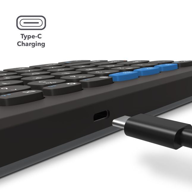 Muu arvutitarvik Zagg  ZAGG Pro Keyboard Mid Size-Charcoal-UK (wireless charging on mat)