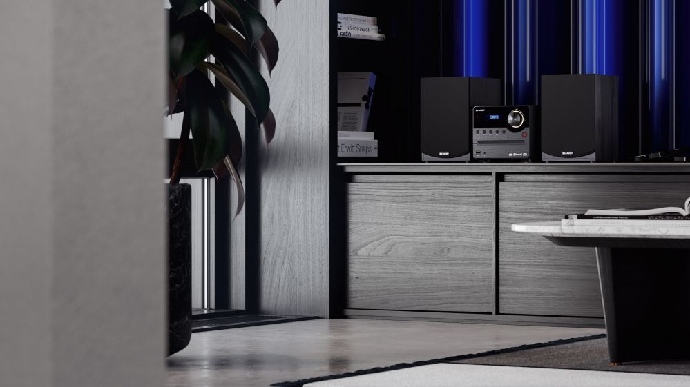 Интерактивное решение Sharp  XL-B517D(BK) Hi-Fi Micro System, CD/FM/USB/Bluetooth v5.0, Aux-in, 45W, Black
