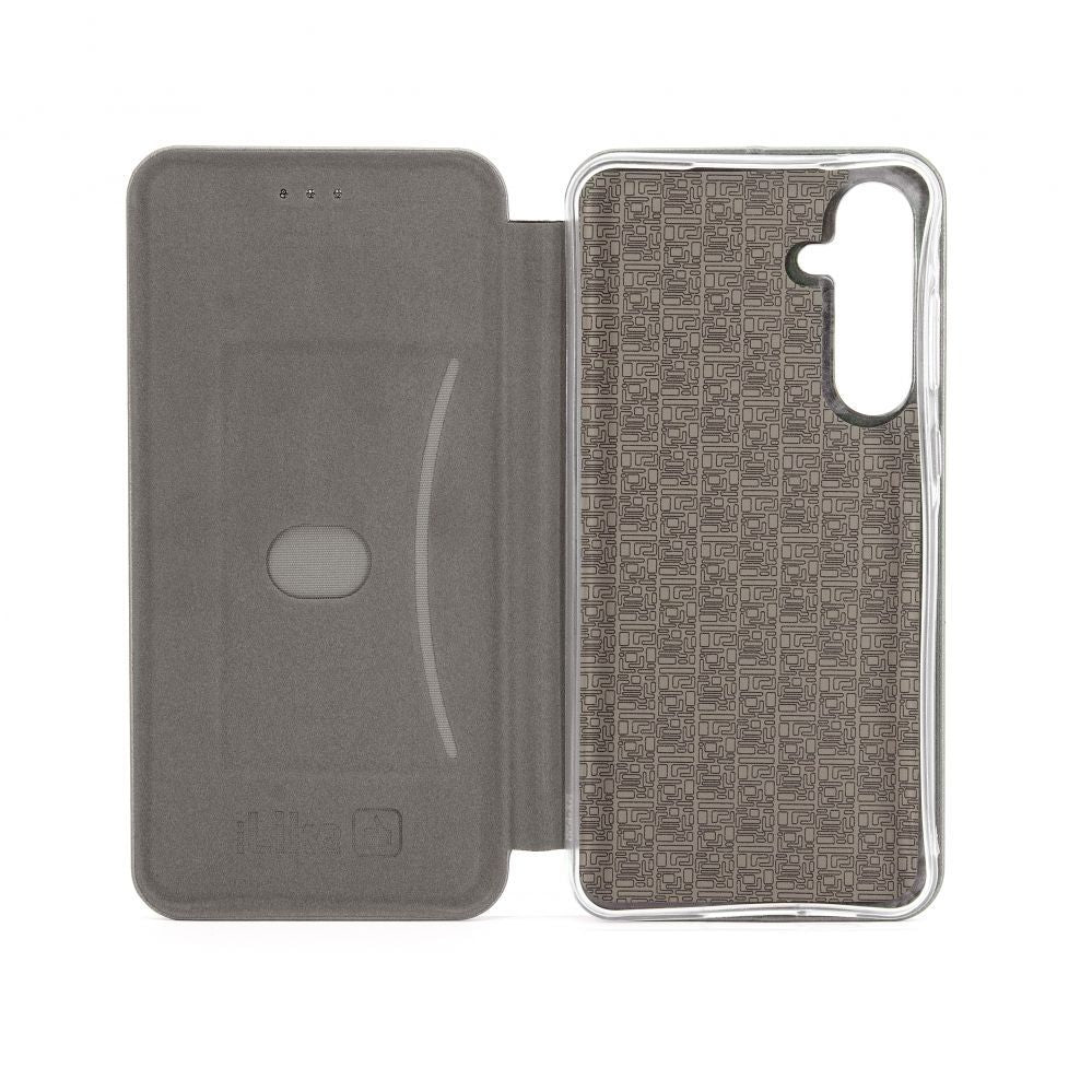 Kaaned - kaaned iLike Samsung Galaxy A55 Book Case Silver