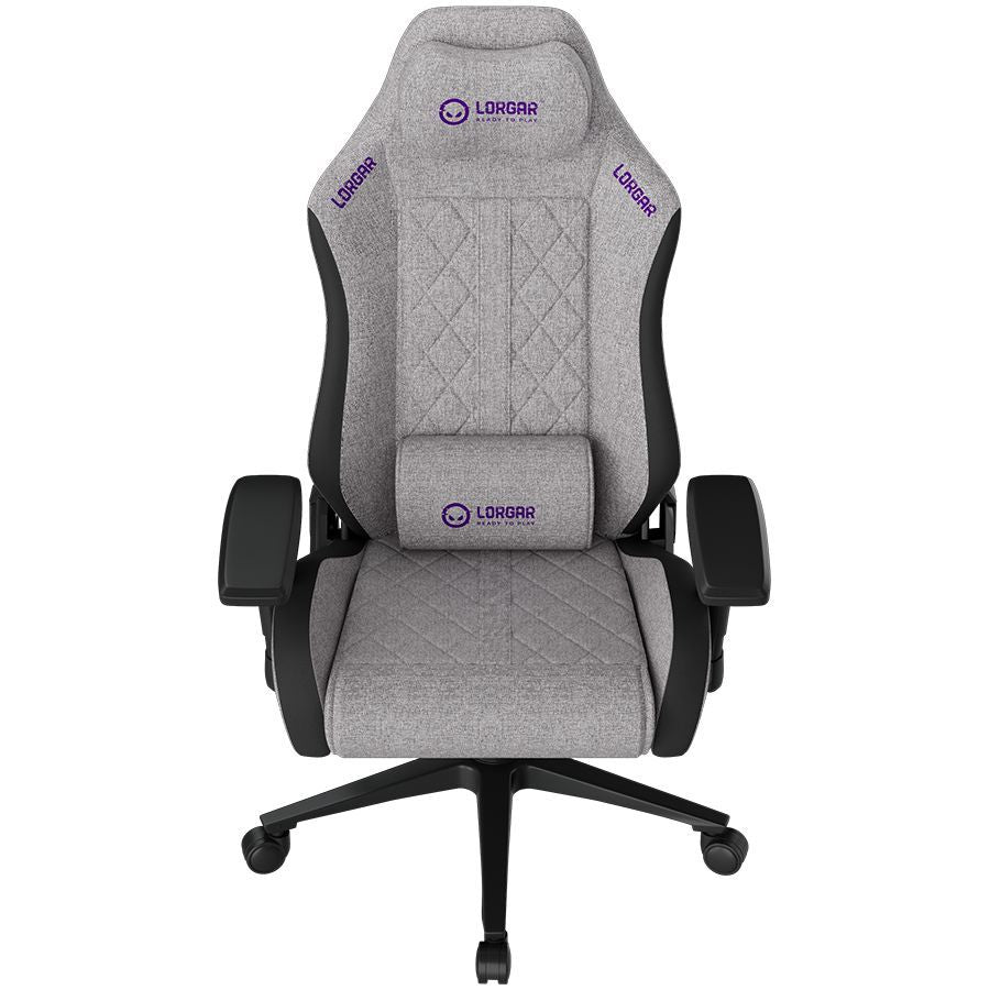 Computer chairs / desks LORGAR  LORGAR CHA41, Ergonomic Gaming Chair Advanced, premium anti-stain fabric, Grey