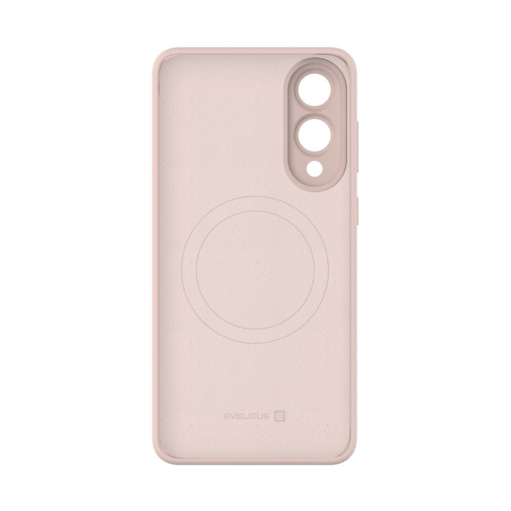 Чехол на заднюю панель Evelatus Samsung Galaxy S25 Edge Premium Magnetic Soft Touch Silicone Case Pink Sand
