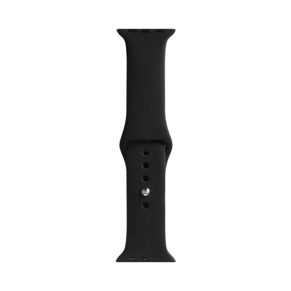 Rihm Evelatus  Evelatus Apple Watch 42/44/45mm Silicone Loop Watch Straps (140mm M/L) Black