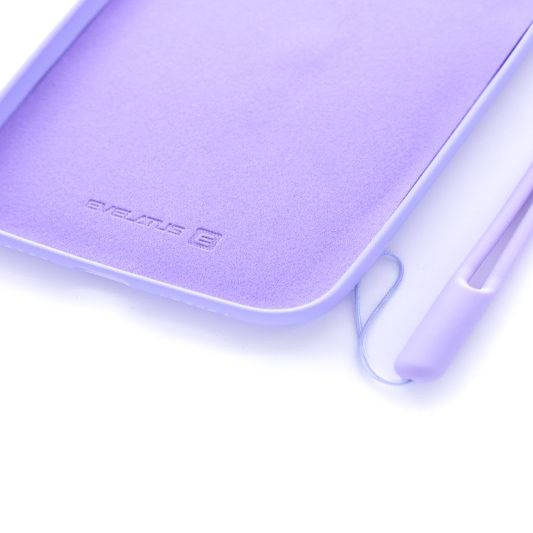 Tagakaaned Evelatus Apple iPhone XR Soft Touch Silicone Case with Strap Purple