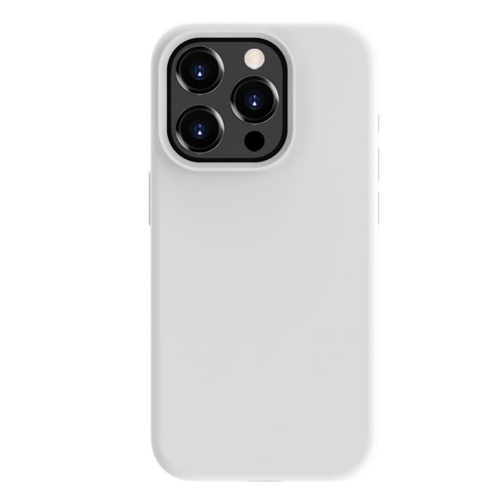 Back panel cover Evelatus Apple iPhone 15 Pro Max Premium Magsafe Soft Touch Silicone Case White