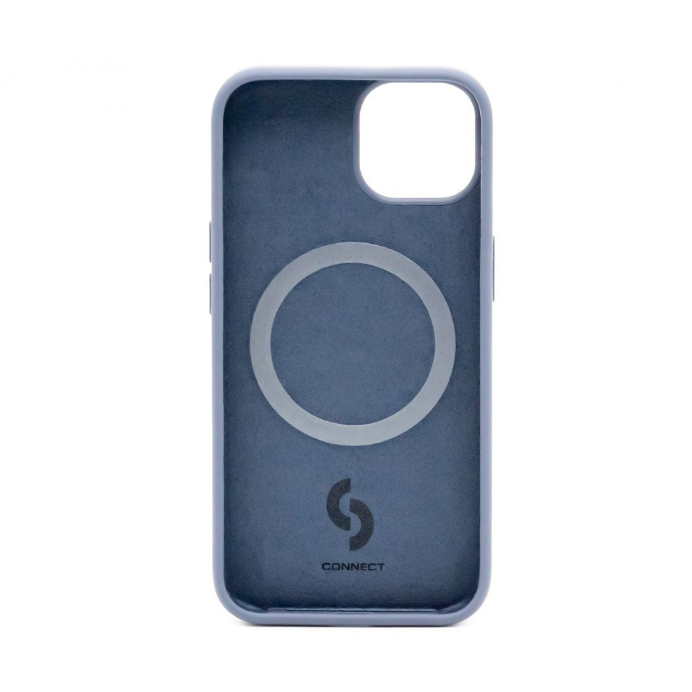 Tagakaaned Connect Apple iPhone 14 Premium Magsafe Soft Touch Silicone Case New Function Midnight Blue