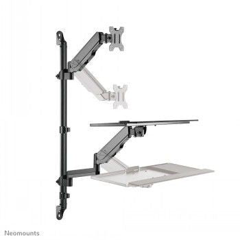 TV bracket NEOMOUNTS BY NEWSTAR  NEOMOUNTS WALL MOUNTED SIT-STAND WORKSTATION (SCREEN, KEYBOARD & MOUSE)