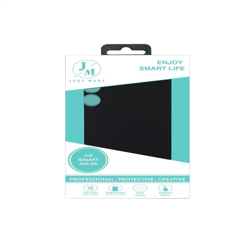 Back panel cover Just Must  JM REGULAR DEFENSE SILICONE for Galaxy A36, Black
