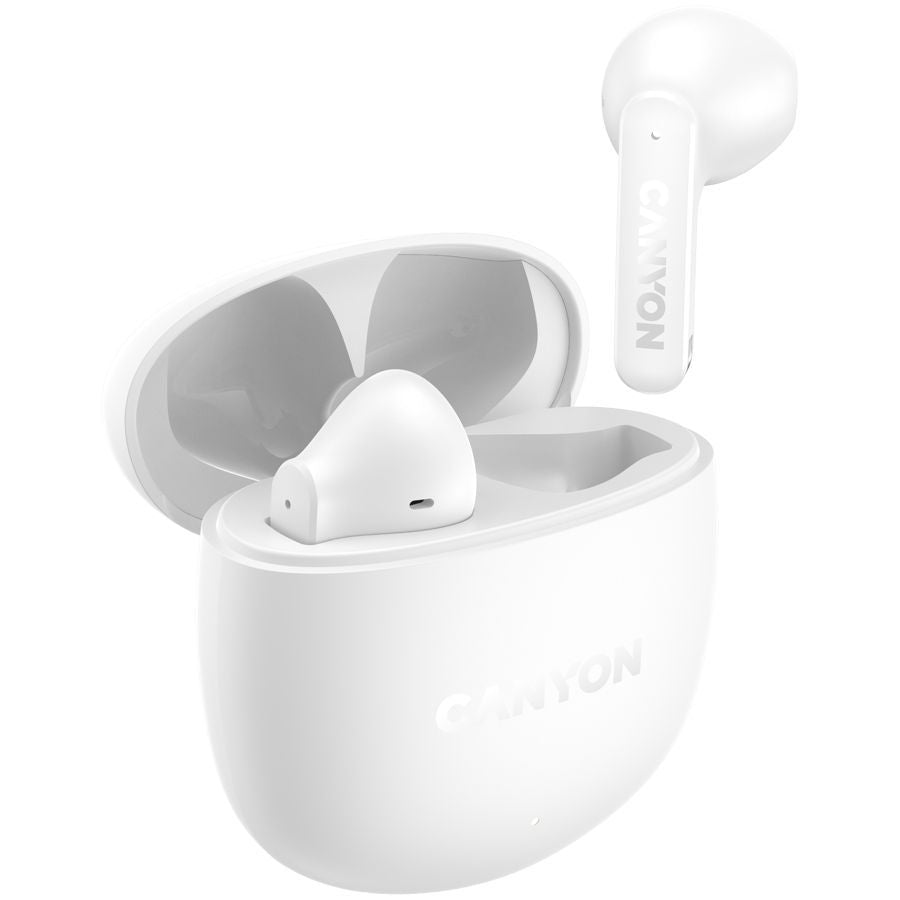 Juhtmevabad kõrvaklapid Canyon  CANYON TWS headset OnGo 13 Semi-in-ear White