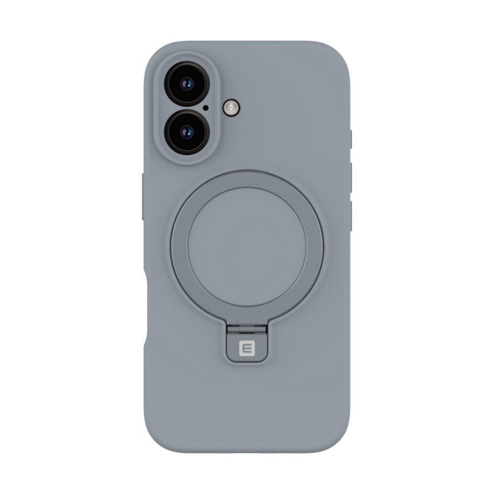 Чехол на заднюю панель Evelatus Apple iPhone 16 Premium Magsafe with Stand Soft Touch Silicone Case Silver