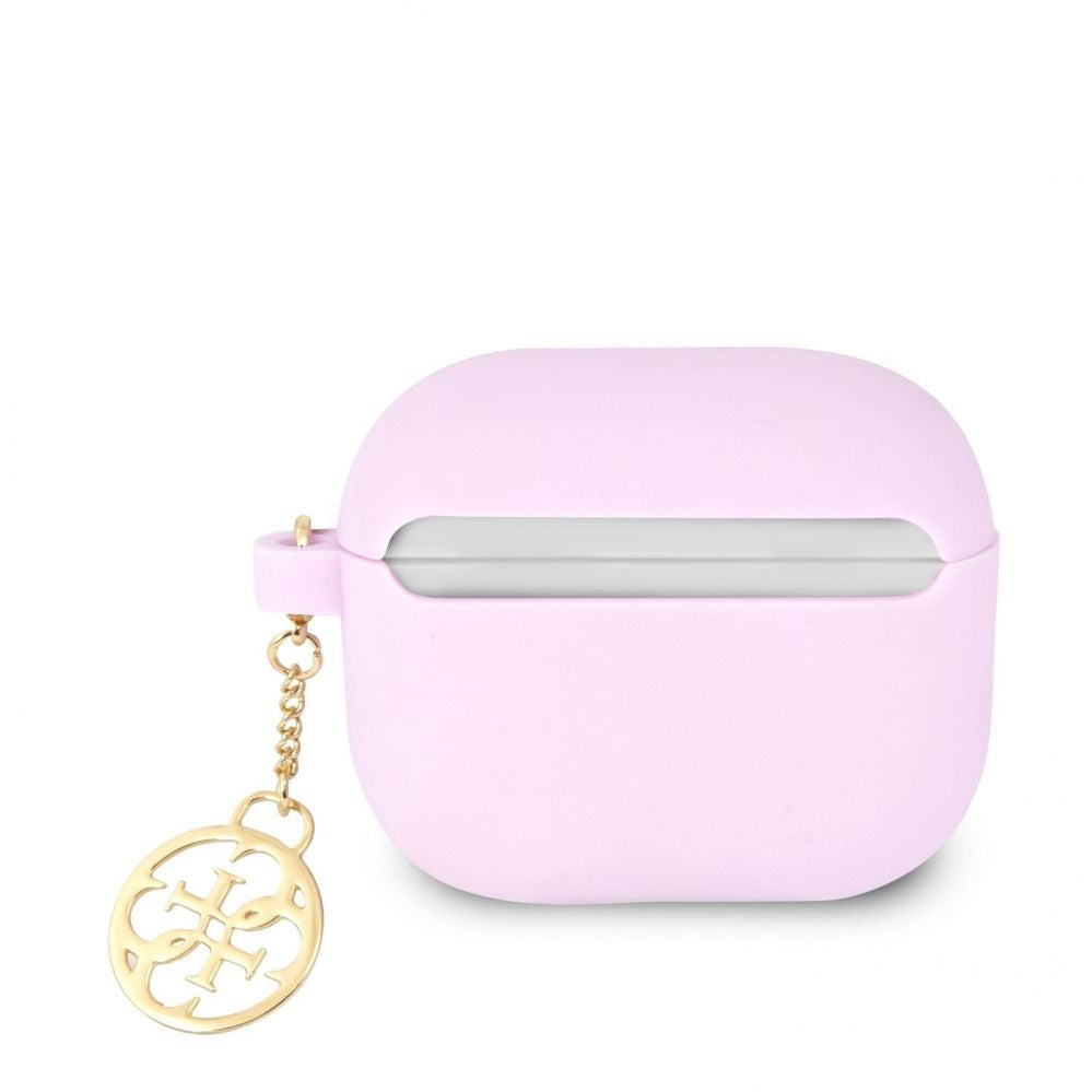 Korpus kõrvaklappidele Guess Apple Airpods 3 Charms Silicone Case Purple