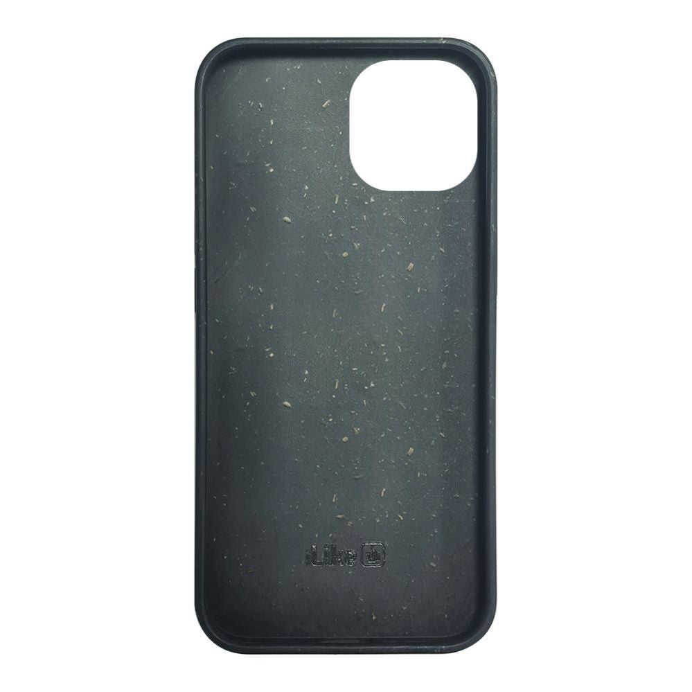 Tagakaaned iLike Apple iPhone 14 Silicone plastic case Eco Print Design Black