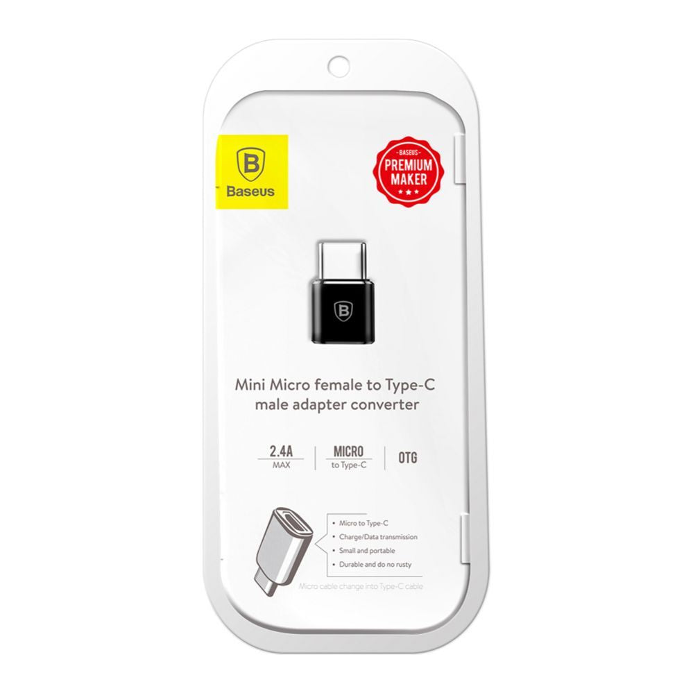 Адаптер Baseus Universal Adapter MicroUSB to Type-C Black