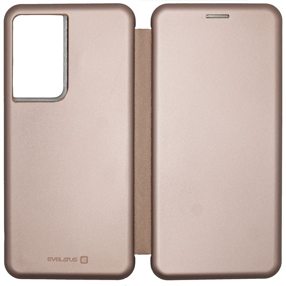 Book case Evelatus Samsung Galaxy S21 Ultra Book Case Rose Gold
