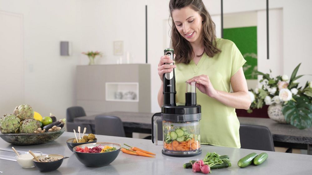 Mikserid ja blenderid Braun  MQ9187XLI MultiQuick 9 Hand Blender, Black/Stainless Steel