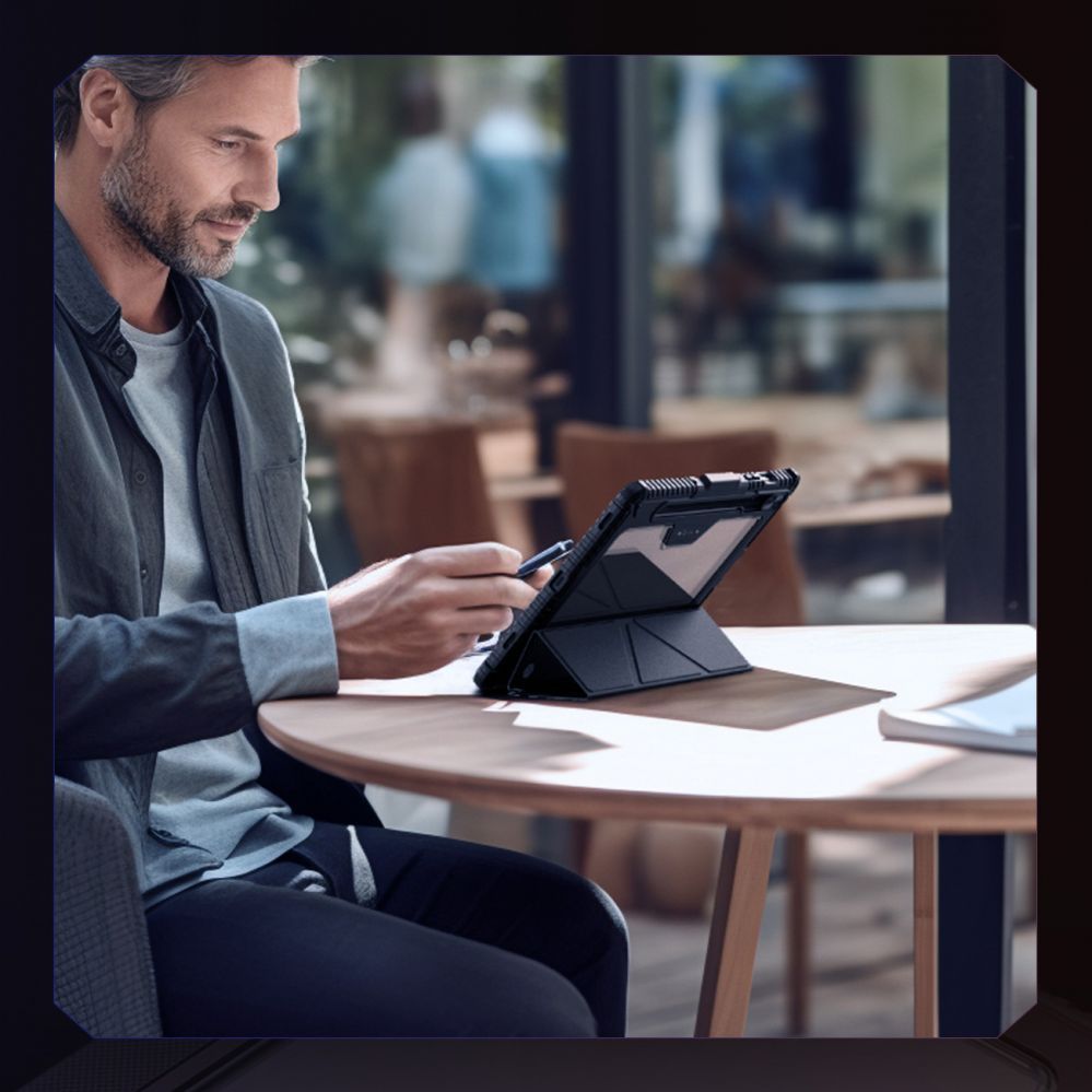 Tagakaaned Nillkin - Nillkin Bumper Leather Case Pro case for Samsung Galaxy Tab S9 - black