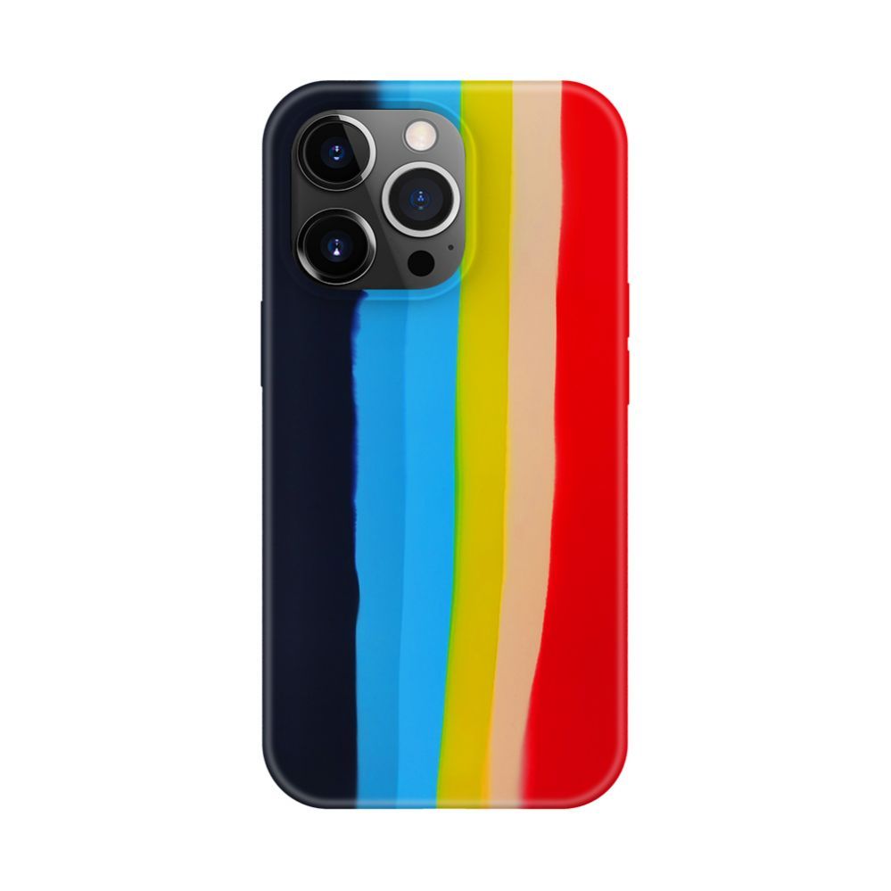 Чехол на заднюю панель Evelatus Apple iPhone 14 Pro Max Silicone case Multi-Colored Rainbow