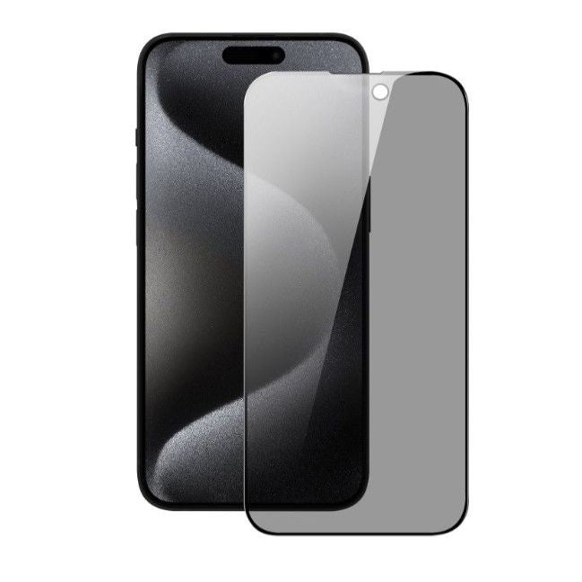 Protective glass iLike Xiaomi Redmi Note 13 Pro 4G / Poco M6 Pro Privacy 2.5D Silk Full Cover Japan Glue Anti-Static Super strong Black
