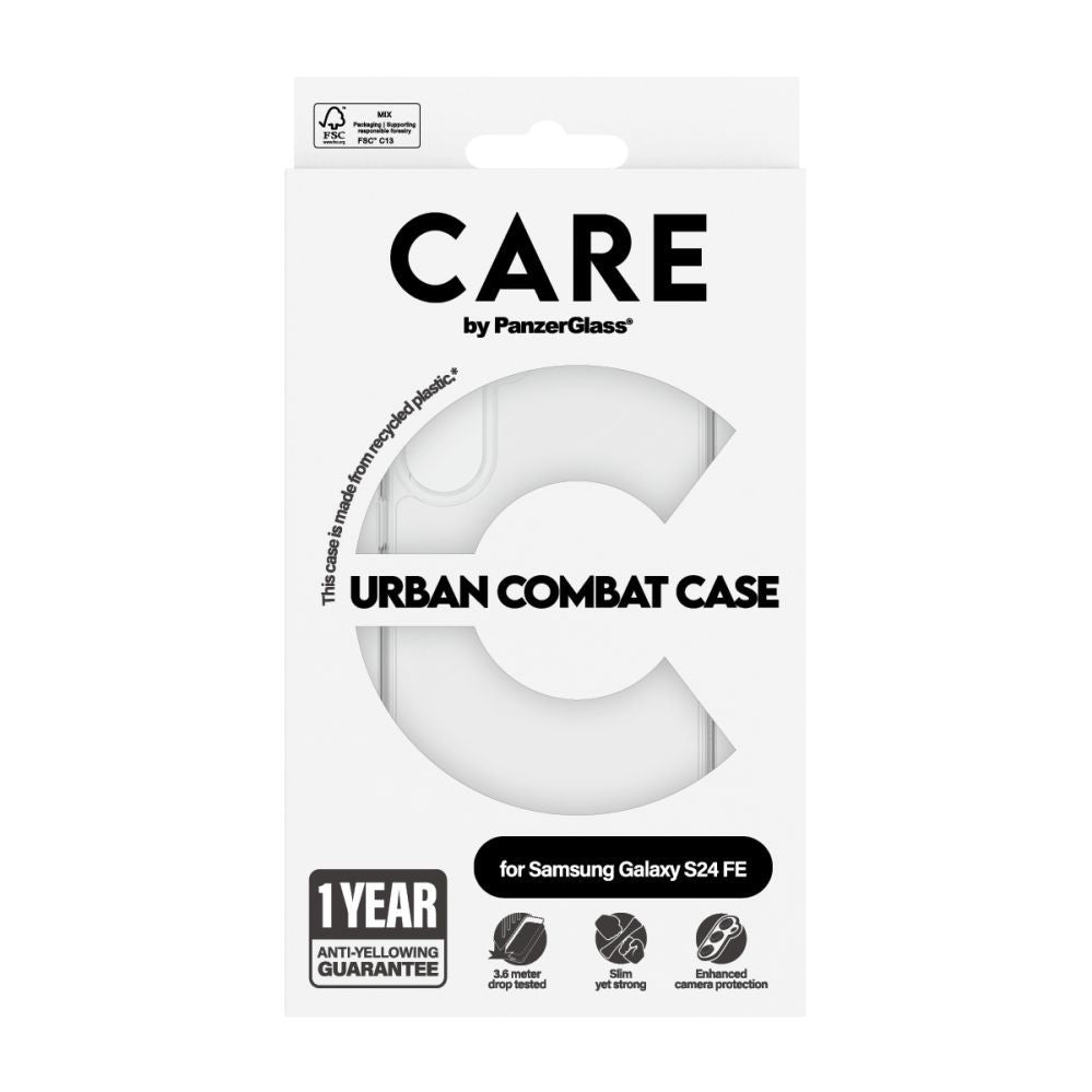 Чехол на заднюю панель PanzerGlass  PanzerGlass CARE Urban Combat case for Samsung Galaxy S24 FE, transparent