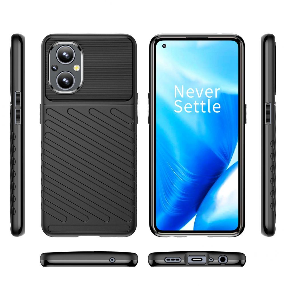 Back panel cover Hurtel  Thunder Case flexible armored cover for OnePlus Nord N20 5G black