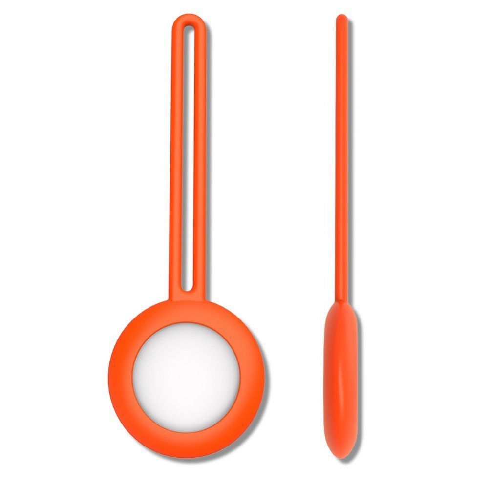 Nutika sildi tarvik iLike  AirTag Silicone Keychain Loop Case Orange