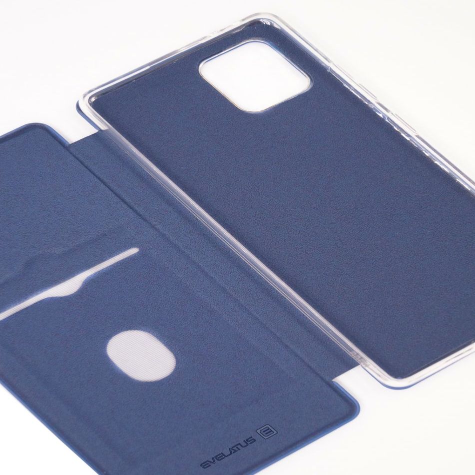 Kaaned - kaaned Evelatus Samsung Note 10 Lite Book Case Dark Blue