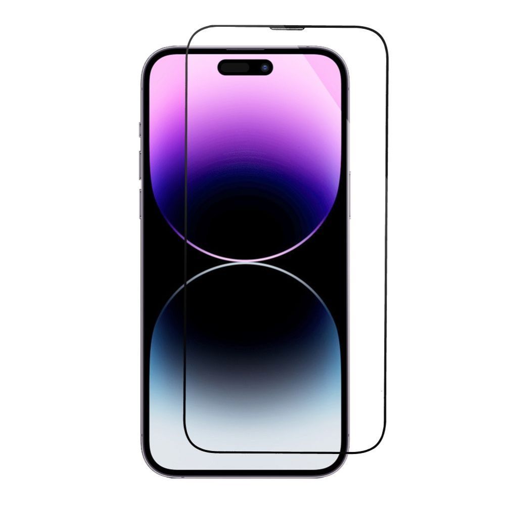 Защитное стекло iLike Apple 5D Full Glue Tempered Glass for iPhone 13 / 13 Pro / 14 black + applicator
