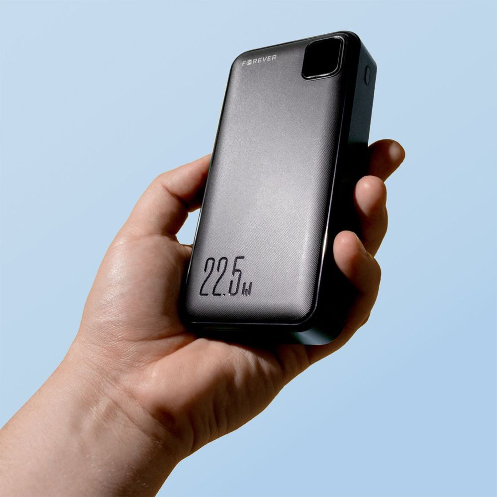 Väline aku Forever  Forever power bank TB-300L PD QC 22,5W 20000 mAh black