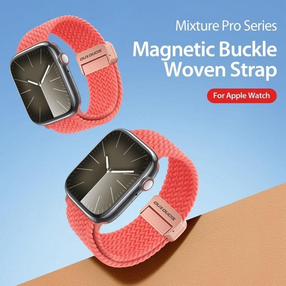 Rihm Dux Ducis  DUX DUCIS strap MIXTURE PRO stretchable braided for Apple Watch 38 / 40 / 41 mm guava