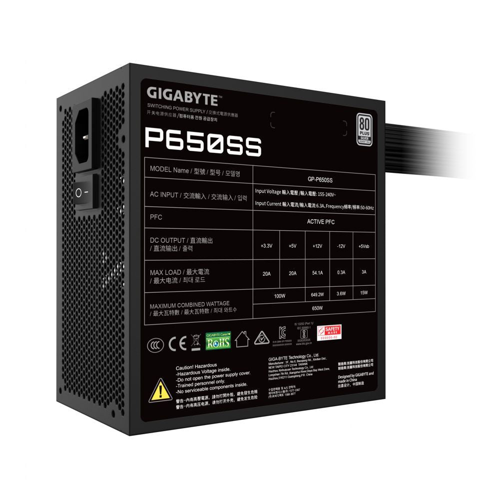 Toiteplokk Gigabyte  PSU GP-P650SS GEU1, 650W |