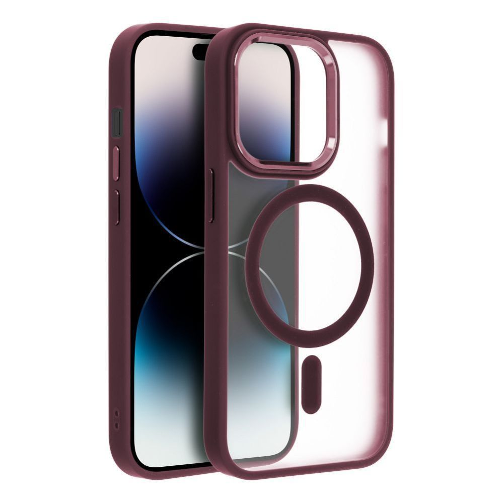 Back panel cover OEM - Case for iPhone 17 PRO MAX Matte Mag Cover compatible with MagSafe red