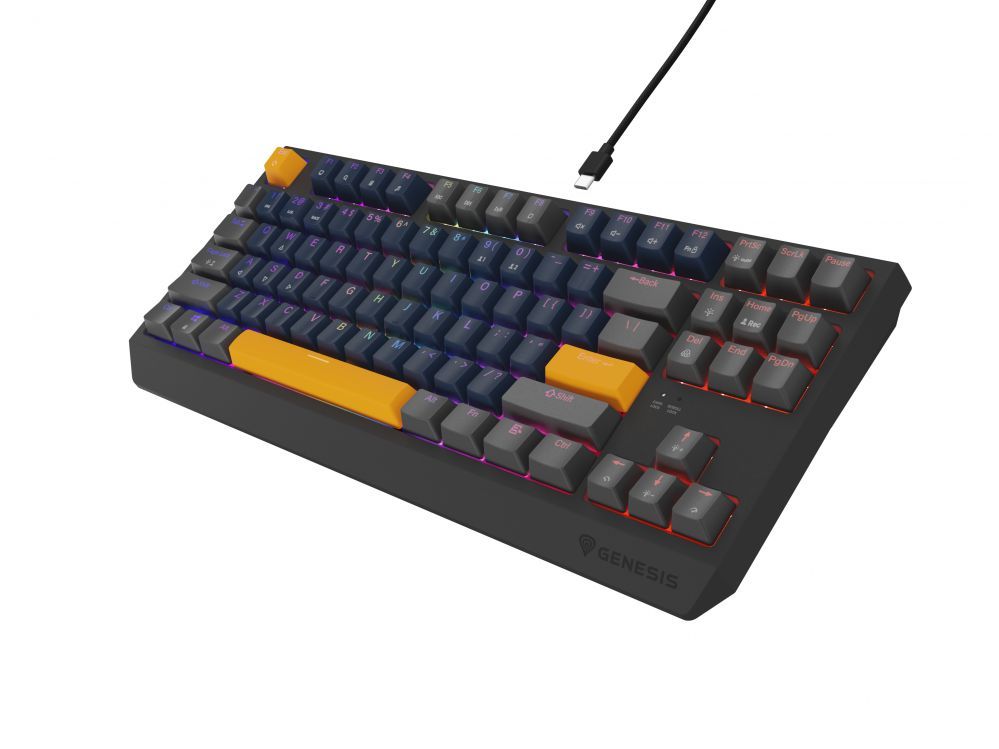 Arvuti klaviatuur Genesis  THOR 230 | Mechanical Gaming Keyboard | Wired | US | Naval Blue Positive | USB Type-A | Outemu Panda