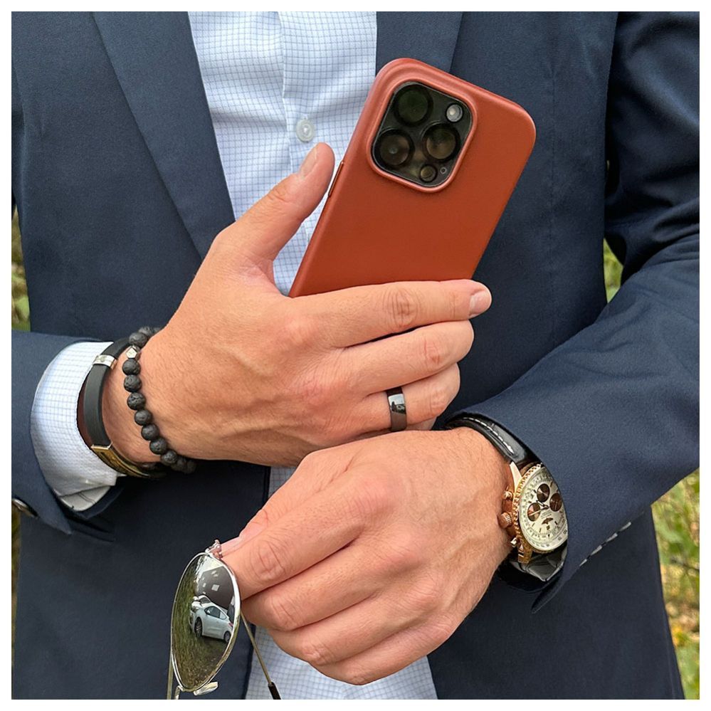 Чехол на заднюю панель Evelatus Apple iPhone 14 Pro Genuine Leather case with MagSafe Brown