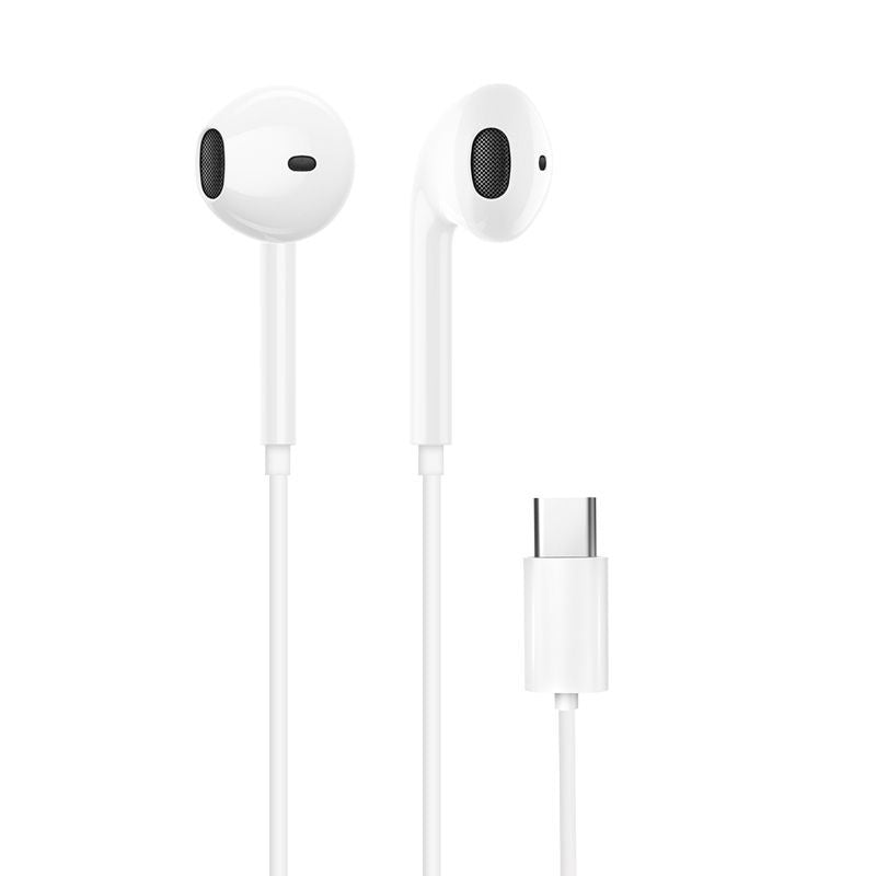 Kõrvaklapid Dudao  USB Type-C connecto Stereo Headset New ergonomic earplugs design X3C White
