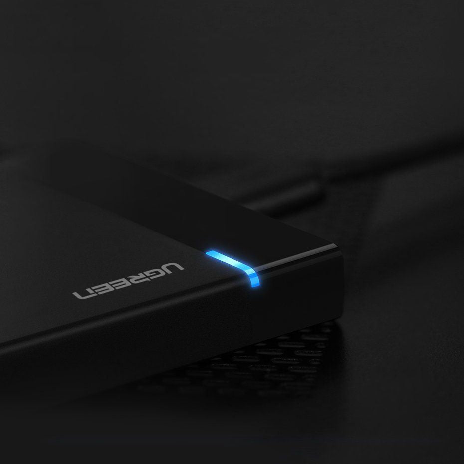 Кабель Ugreen  Ugreen bay for HDD SSD disk housing 2.5 '' SATA USB 3.2 Gen 1 (5 Gbps) micro USB SuperSpeed + 0.5 m cable black (US221 30848)