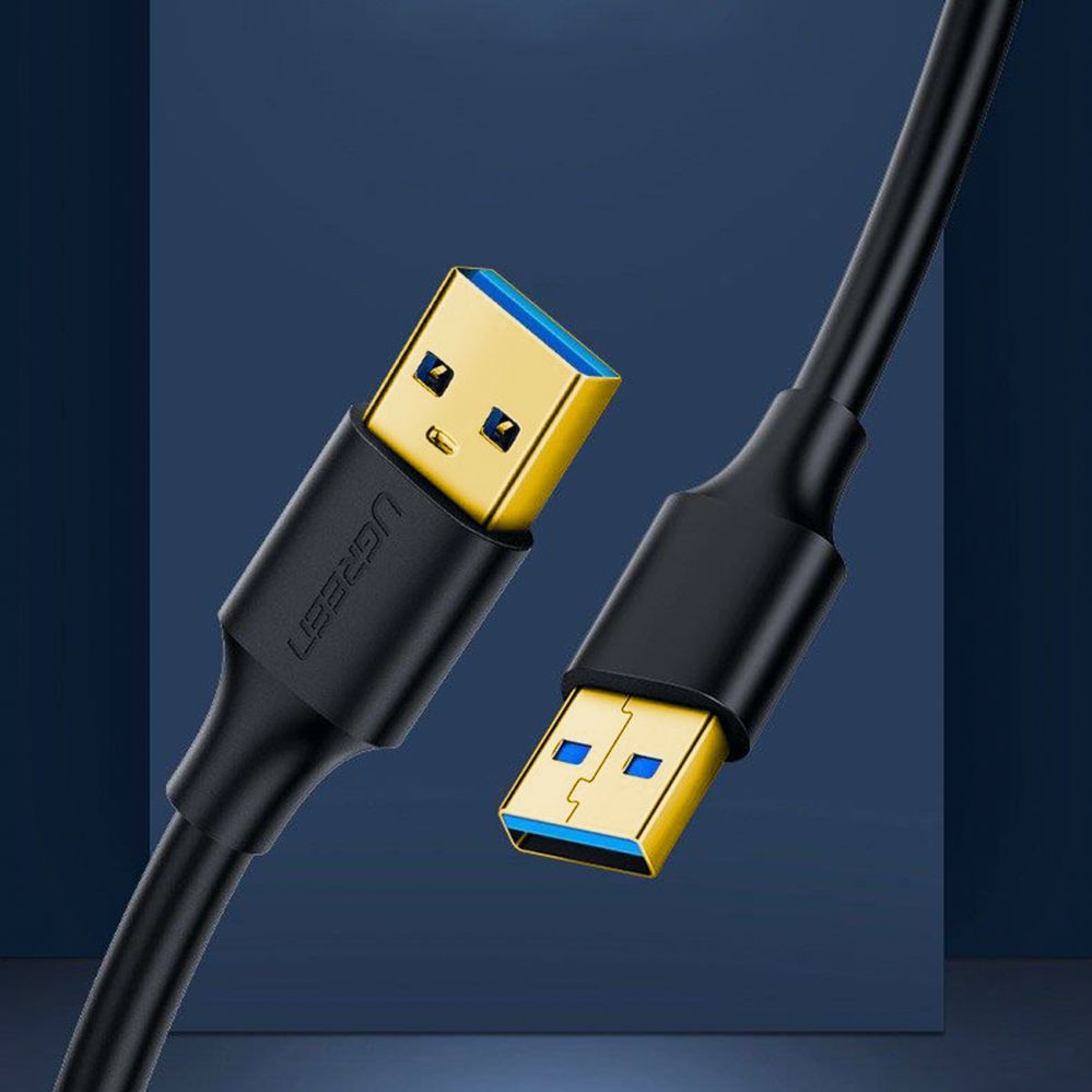Kaabel Ugreen  Ugreen US128 10371 USB-A 3.0 / USB-A 3.0 5Gb/s cable 2m - black