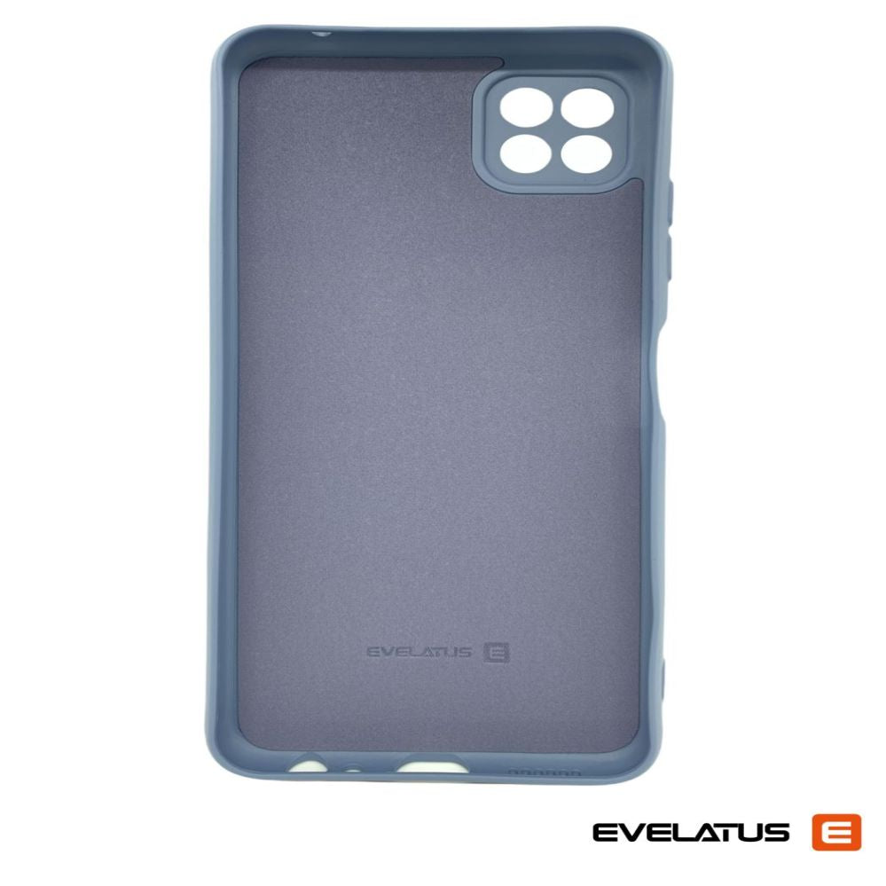 Back panel cover Evelatus Samsung Galaxy A22 5G Premium Soft Touch Silicone Case Grey
