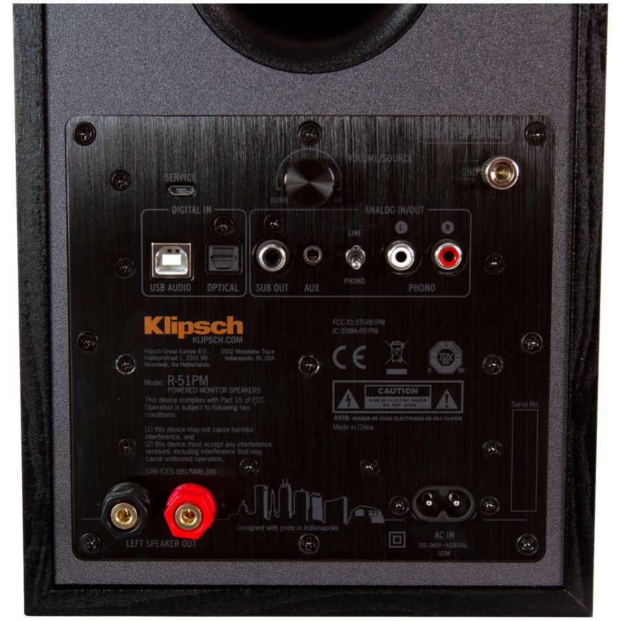 Teine toode KLIPSCH  Klipsch Reference R-51PM Powered Bookshelf Speakers, Black, Pair