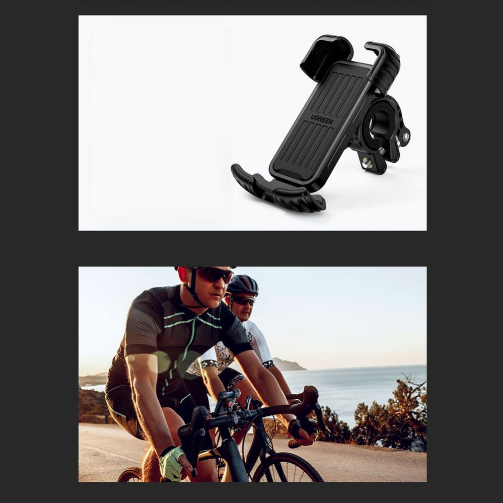 Авто держатель Ugreen  Universal Bike Phone Holder for Bike Motorcycle Handlebar (LP494 Black) Black