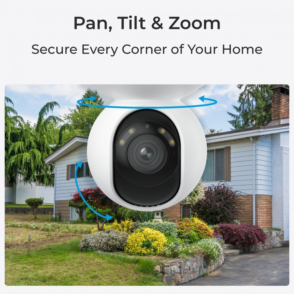 Veebikaamera Reolink  4K Smart WiFi Camera with Auto Tracking E Series E560 PTZ 8 MP 2.8-8mm IP65 H.265 Micro SD, Max. 256 GB