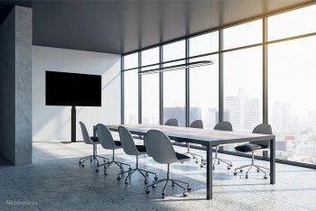 TV bracket NEOMOUNTS BY NEWSTAR  NEOMOUNTS MOVE UP DISPLAY FLOOR STAND (32-75") SOLID STEEL FLOOR PLATE