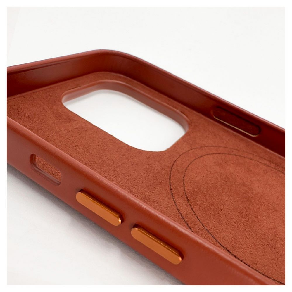 Чехол на заднюю панель Evelatus Apple iPhone 14 Pro Genuine Leather case with MagSafe Brown