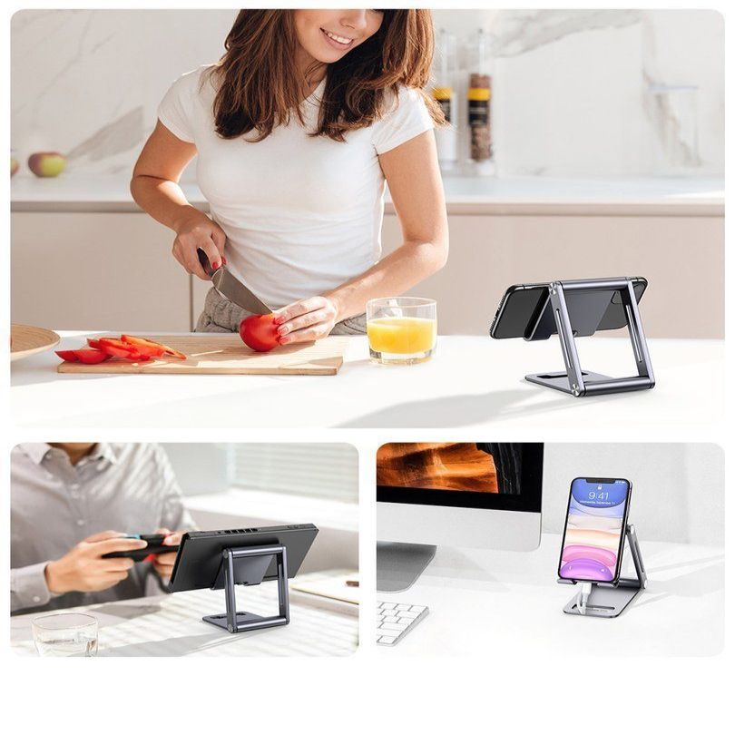Авто держатель Ugreen  Ugreen metal aluminum folding phone holder tablet gray (LP263 80708)