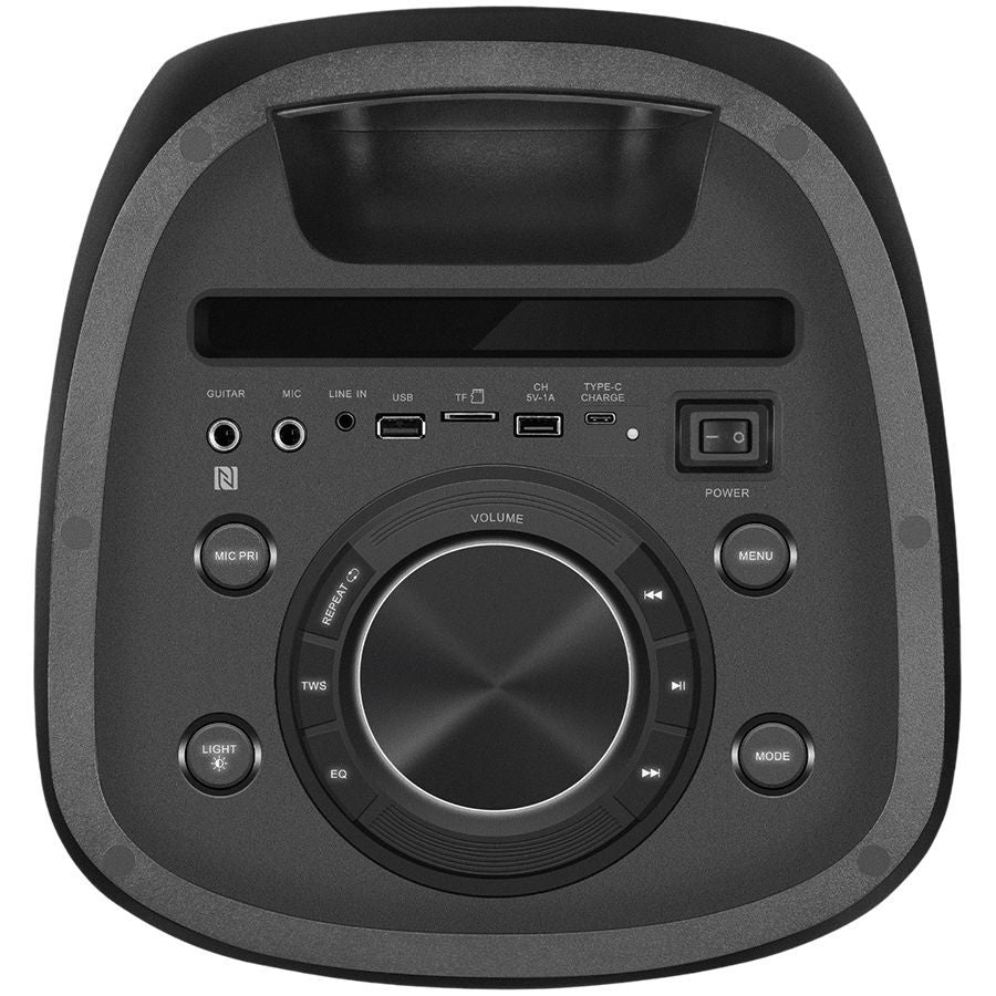 Bluetooth speakers Sven  Speaker SVEN PS-1050, black (200W, TWS, Bluetooth, FM, USB, microSD, LED-display, 7200mAh)