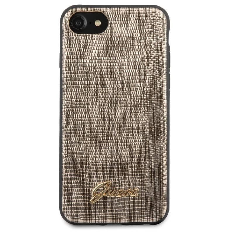 Back panel cover Guess Apple iPhone 7/8/SE2020 Lizard Cover Gold