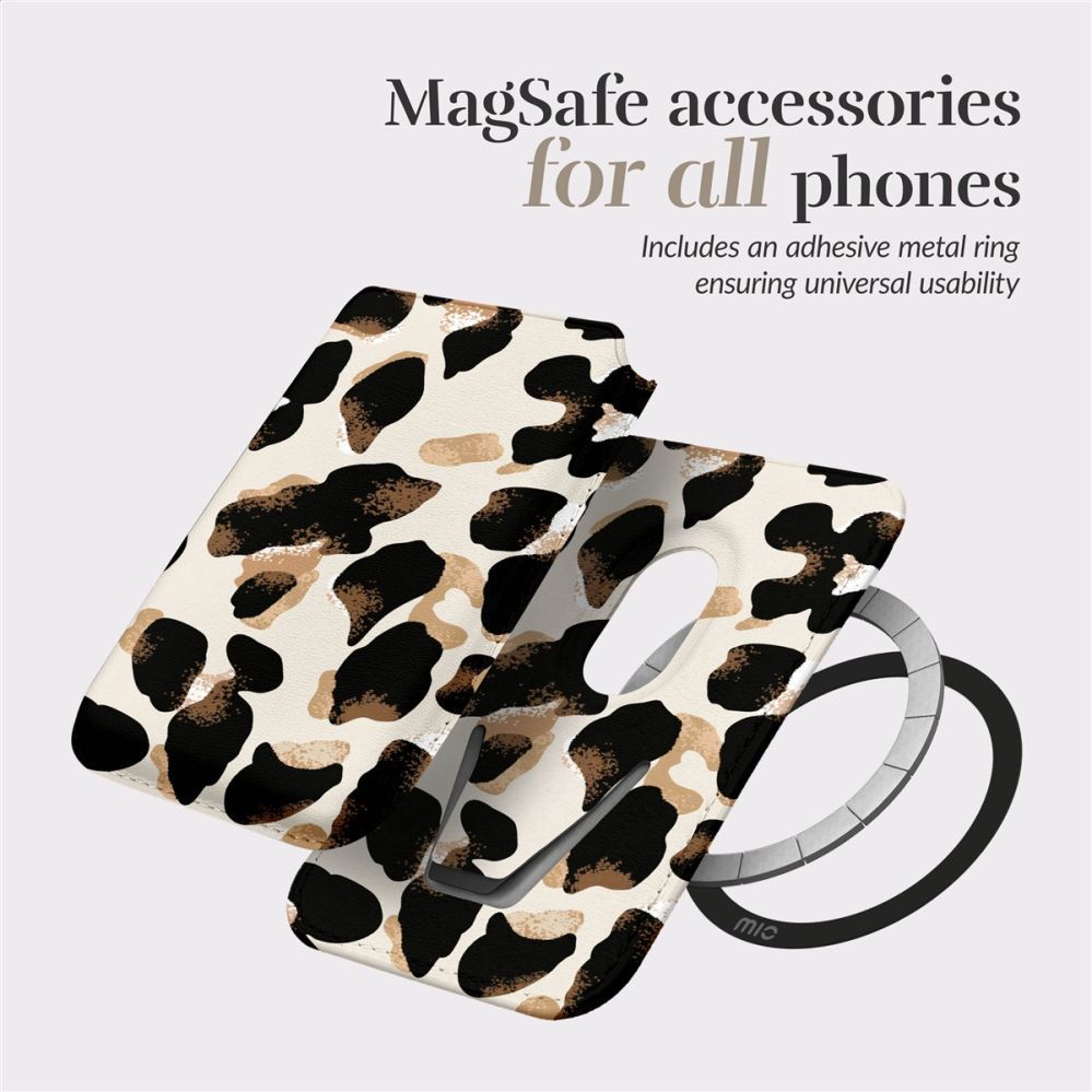 Чехол на заднюю панель Mio  MIO Leopard Magsafe Case Compatible Card Holder
