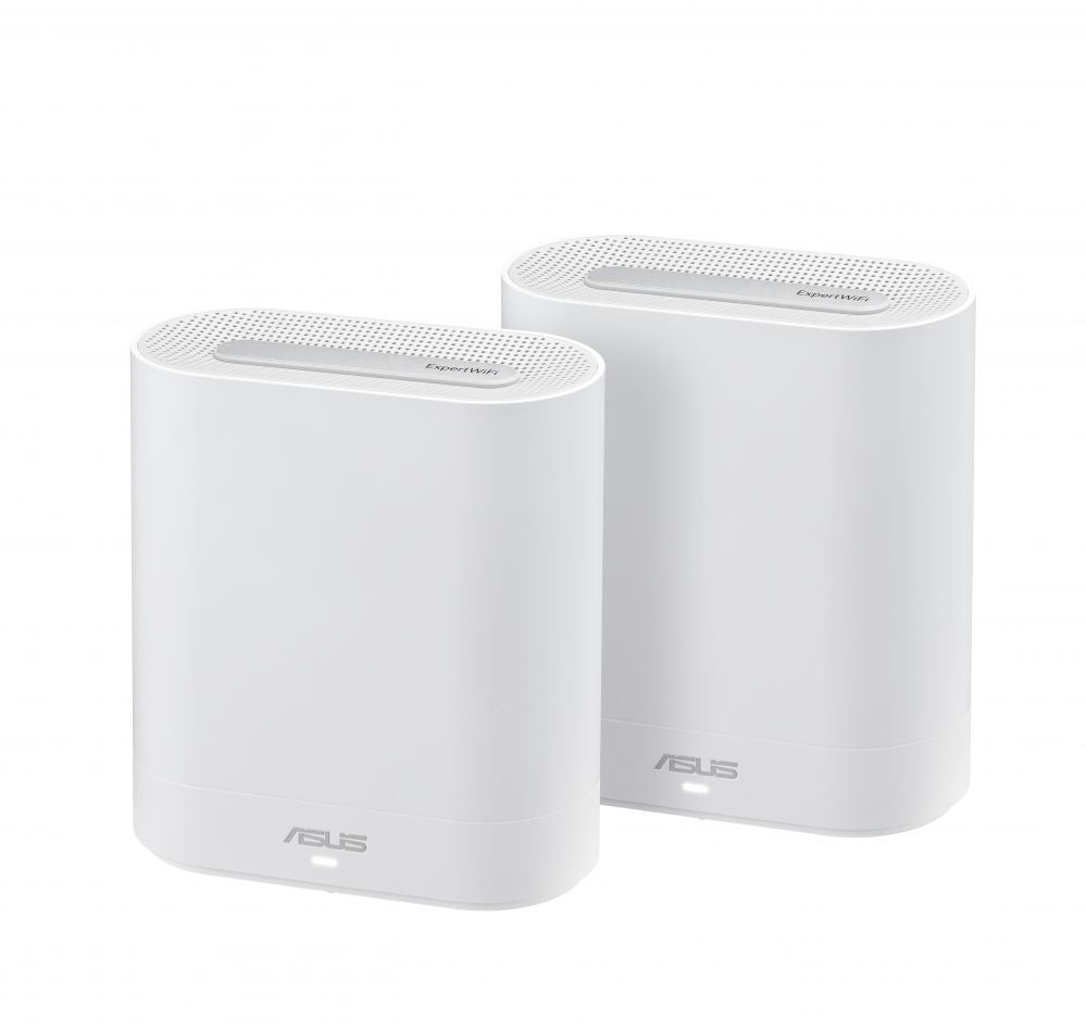 Роутер Asus  Wifi 6 802.11ax Tri-band Business Mesh System  EBM68 (2-Pack) 802.11ax, 4804 Mbit/s, 10/100/1000 Mbit/s, Ethernet LAN (RJ-45) ports 3, MU-MiMO No, No mobile broadband, Antenna type Internal, White