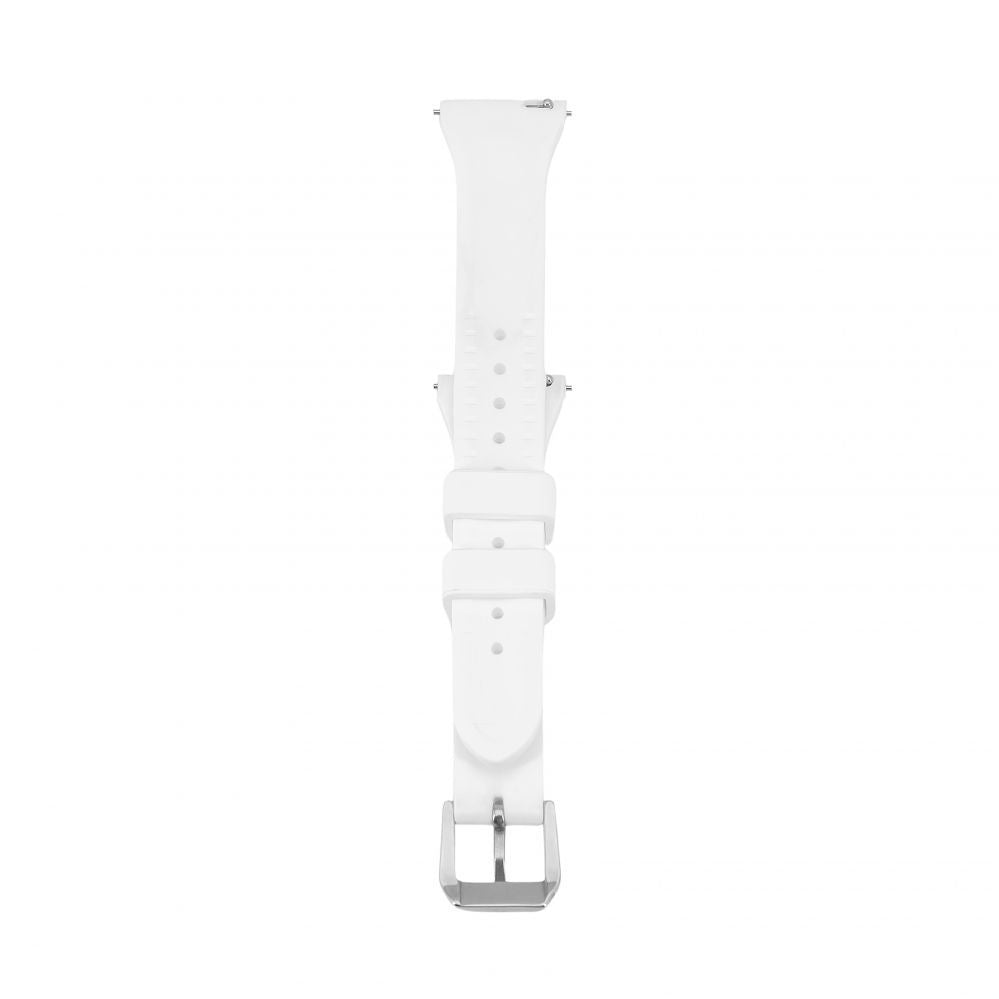 Rihm Connect  20mm T-buckle Silicone Loop Watch Strap (130mm M/L) White