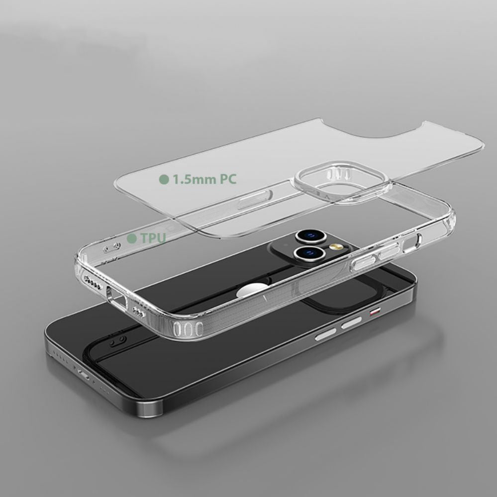 Back panel cover Tech-Protect  Tech-Protect FlexAir Hybrid iPhone 11 Case - Clear